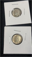 1957 & 1960 Silver Dimes