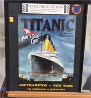 Collector Metal Signs Titanic 20x16
