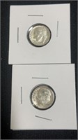 1956 and 1964D Silver Dimes