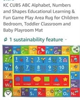 New  Kid's Alphabet, Letters,& Shapes Play Mat