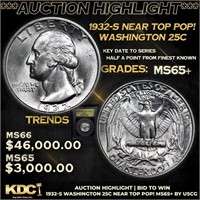 ***Auction Highlight*** 1932-s Washington Quarter