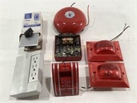 Assortment of Fire Alarms, Outlets, Signals & More
