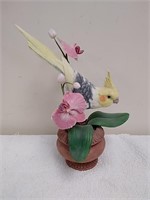 Decorative cockatiel figurine
