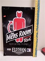 Men's Room metal sign