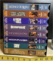 James Bond 007 VHS. Movies