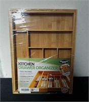 New bamboo expandable drawer organizer with 6-8