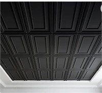 12 New 3D Drop Ceiling  Tiles, Black 24x48in.