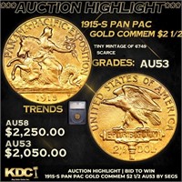 ***Auction Highlight*** 1915-s Pan Pac Gold Commem