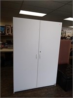 Large white storage cabinet 48 wide 70 in tall 2