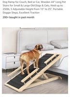 Wooden Dog Ramp 44" L, Portable

*appears