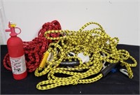 Airhead rope with fire extinguisher and other