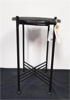 New 16 x 16.5 black marble top table