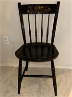 Black & Gold Wood Chair