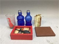 Cobalt Blue Salt Shakers, Table Lighter & More