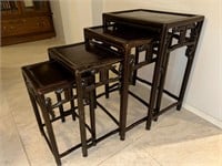 Asian Style Wood Nesting Tables