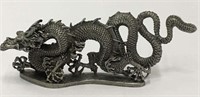 Pewter Dragon Sculpture