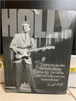Tin sign Buddy Holly  12x16 inch