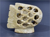 Carved Soapstone Fish Figurine