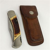 Sharp Pocket Knife In Schrade Case