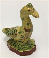Redware Glazed Goose Figure