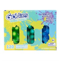Goblies 3pk Throwable Paintballs - Green/Teal/Blue