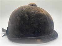 Vtg Hampton Hat Co Velvet English Riding Helmet 6
