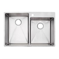 Franke Vector Dual-mount SS Double Bowl Sink