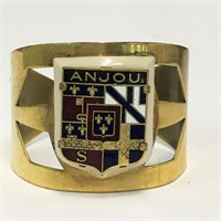 Anjou Enameled Cuff Bracelet