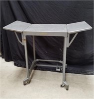 Vintage metal desk drop leaf 28 X 21 x 15 with