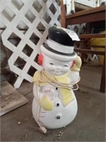 Snowman blow mold 13"