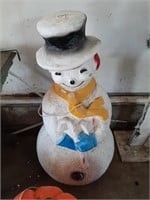 Christmas snowman blowmold