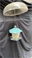 Large bell cover with birdfeeder