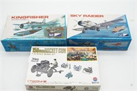 (3) Model Planes ~ Kingfisher, Skry Raider and