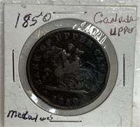 1850 Upper Canada bank token