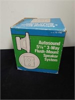Auto Sound 5.25-in freeway flush mount speaker
