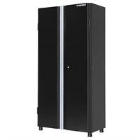 24-Gauge Steel Freestanding Cabinet in Black