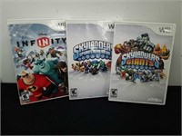 Three Wii games
