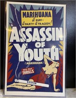 Assassin of Youth poster  11x17