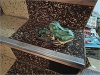 Frog iron bank.