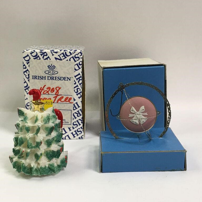 2 Christmas Ornaments In Boxes