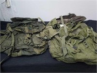 Two military backpacks