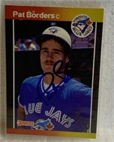 Autographed Pat Borders rookie card