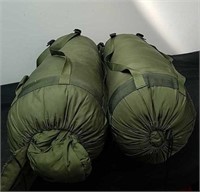 Two military mummy bags