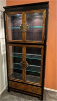 Century Asian Style Lighted Display Cabinet