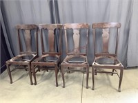 Oak Tea Back Chairs