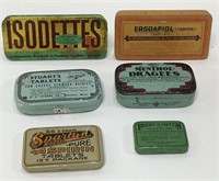 Group Of Vintage Advertisement Tins