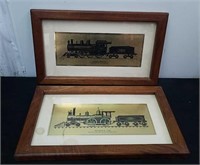 Two 14.5 x 8.5 in pictures of Union Pacific