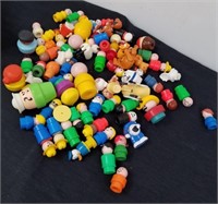 Group of vintage Fisher-Price Little People