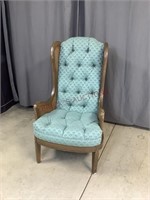 Vintage Blue Stuffed Chair