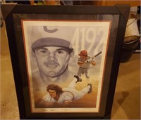 Signed Pete Rose Lithograph